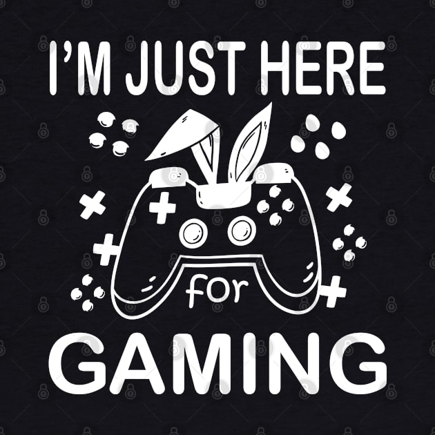 I'm Just Here For Gaming Easter Boy Gamer Video Controller Egg by amazinstore